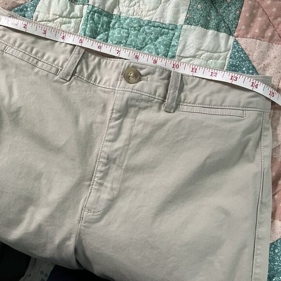 Gap High Rise Stride Ankle Pant Womens 8 Tan Khaki Straight Leg Neutral Minimal - Picture 6 of 12